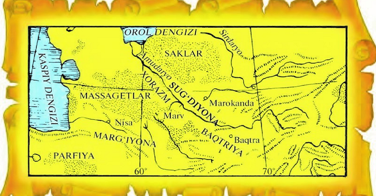 Qadimgi Baqtriya. xaritasi